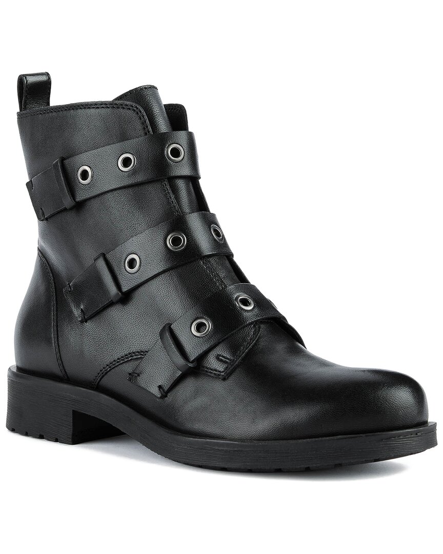 GEOX GEOX RAWELLE LEATHER BOOTIE