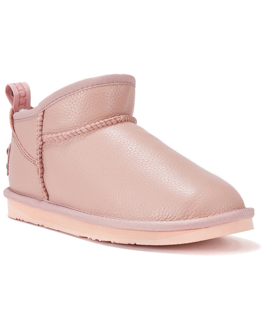 Australia Luxe Collective Cosy Ultra Short Leather Boot In Pink