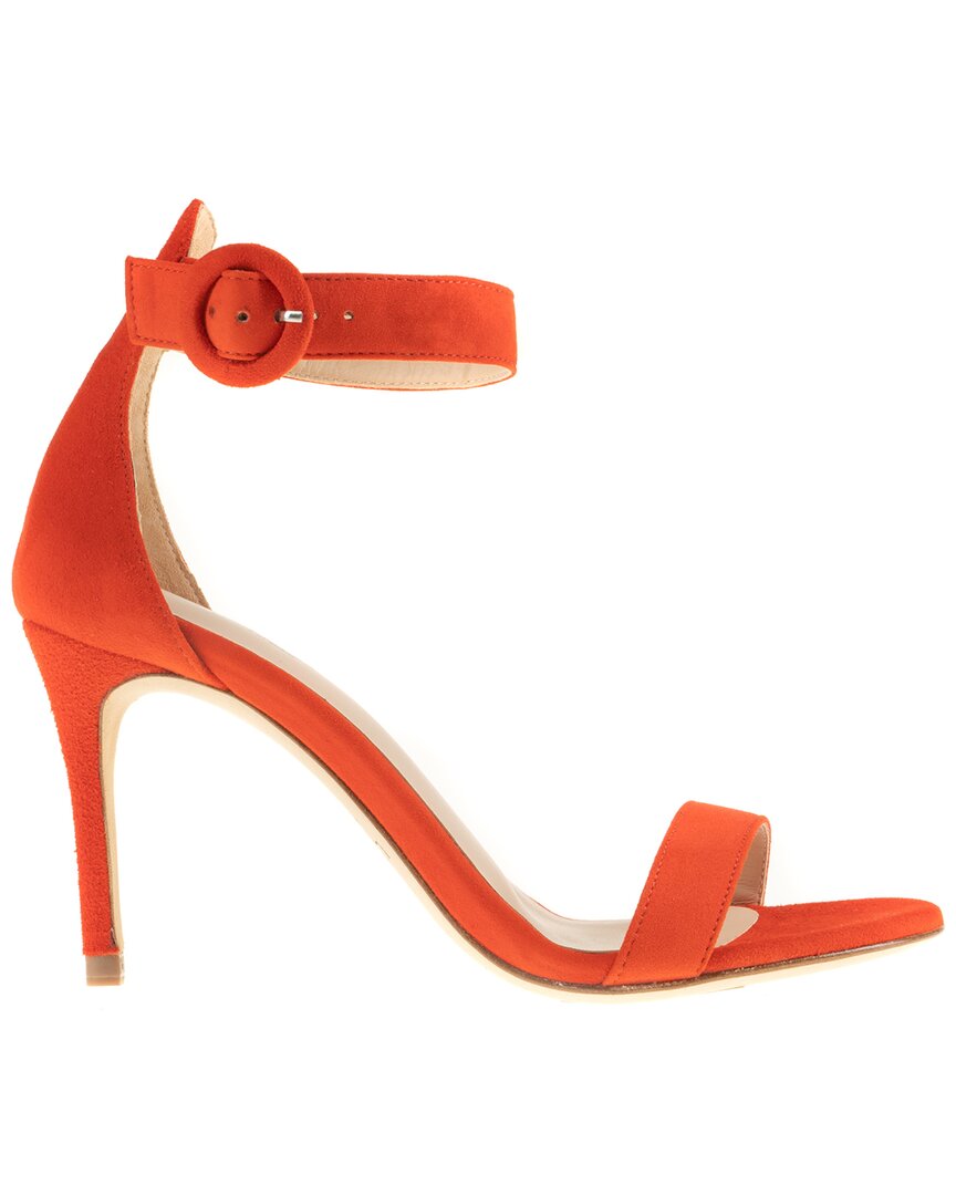 L Agence L'agence Gisele Suede Sandal In Red