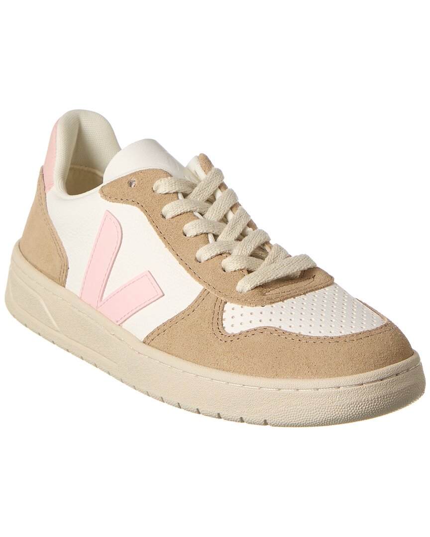 Женские кроссовки из хромированной кожи Veja V-10