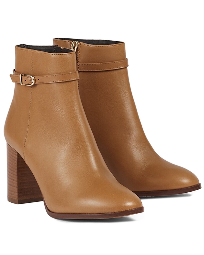 Lk Bennett Bryony Leather Ankle Boot