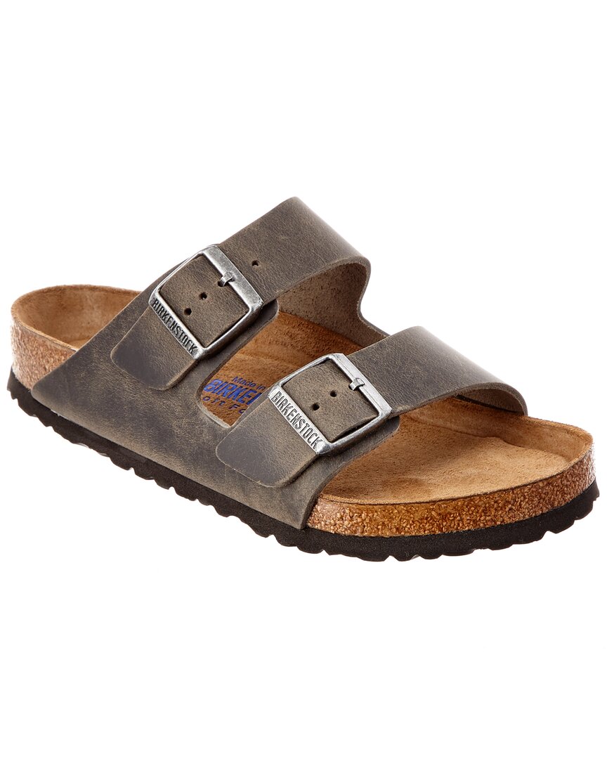Birkenstock Arizona Suede Shearling Dual-buckle Slide Sandals