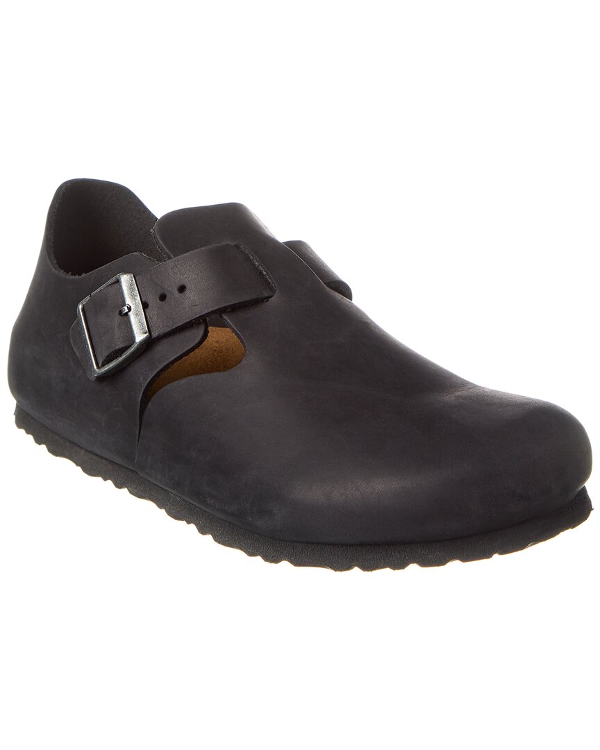 Birkenstock London Bs Narrow Leather Clog In Black