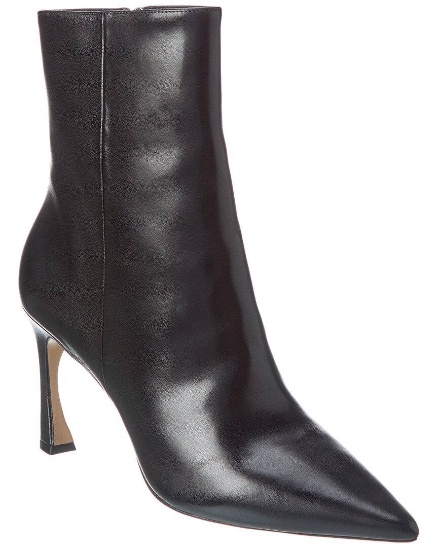 Alexandre Birman Myra 100 Leather Bootie In Black