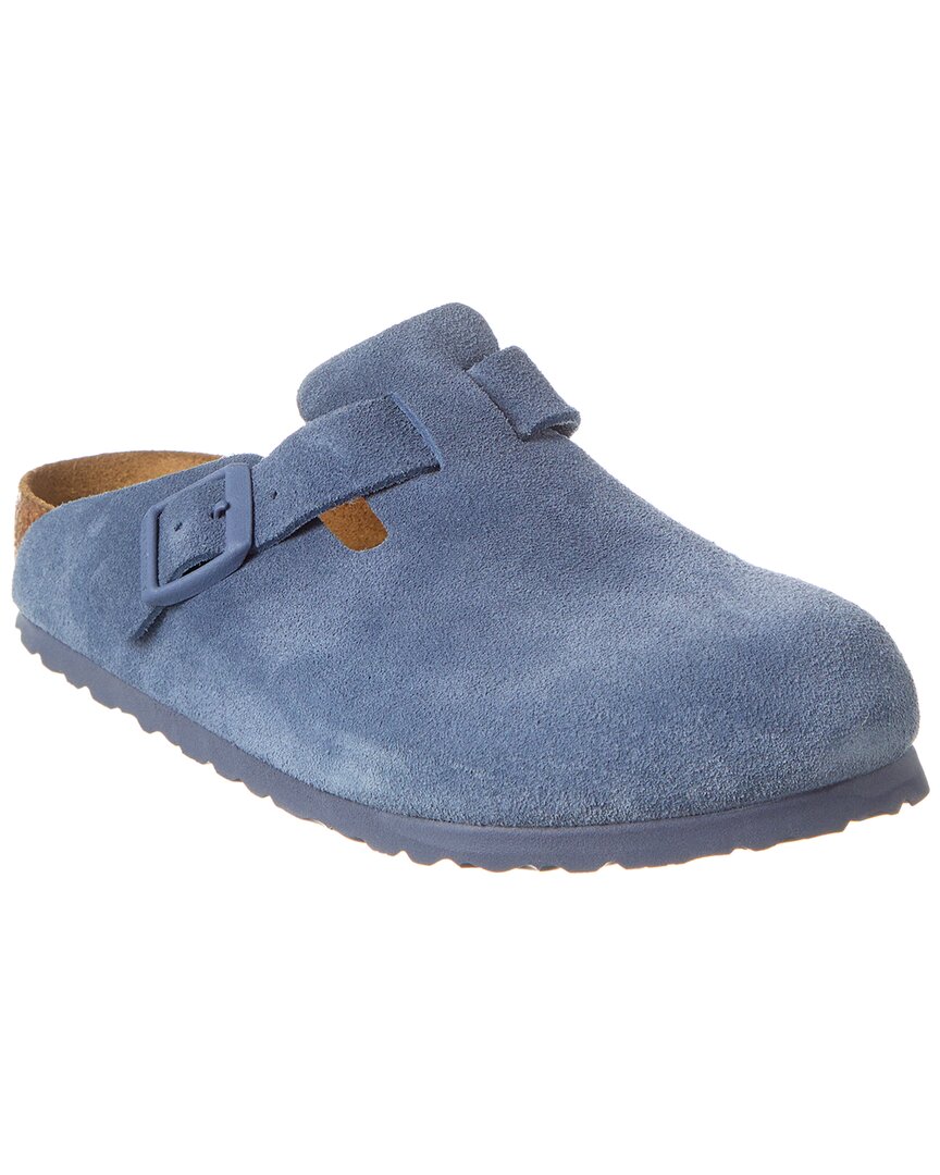BIRKENSTOCK BIRKENSTOCK BOSTON SUEDE SOFT FOOTBED CLOG