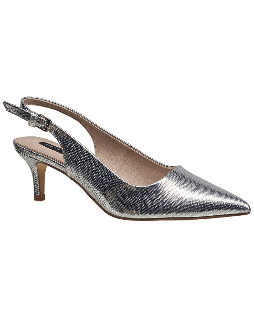 French Connection Quinn Leather Sandal Silvr Silve