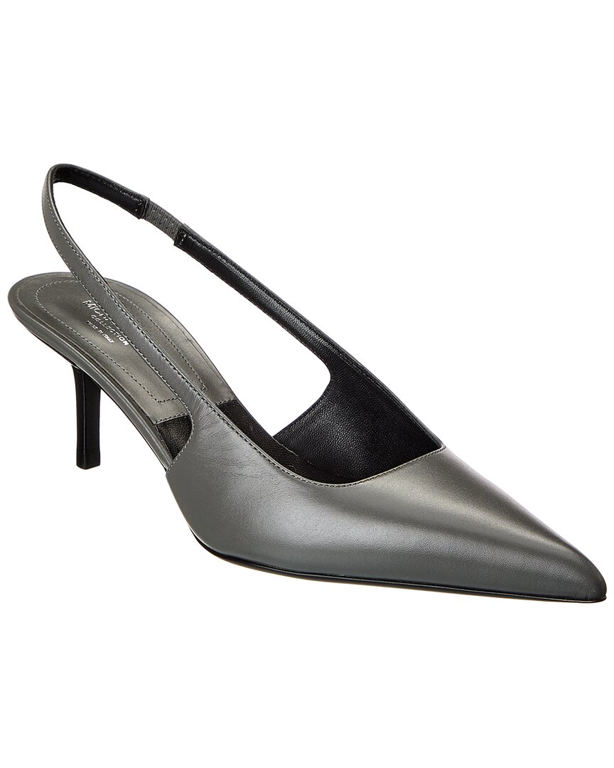 Michael Kors Collection Emma Leather Slingback Pump In Black