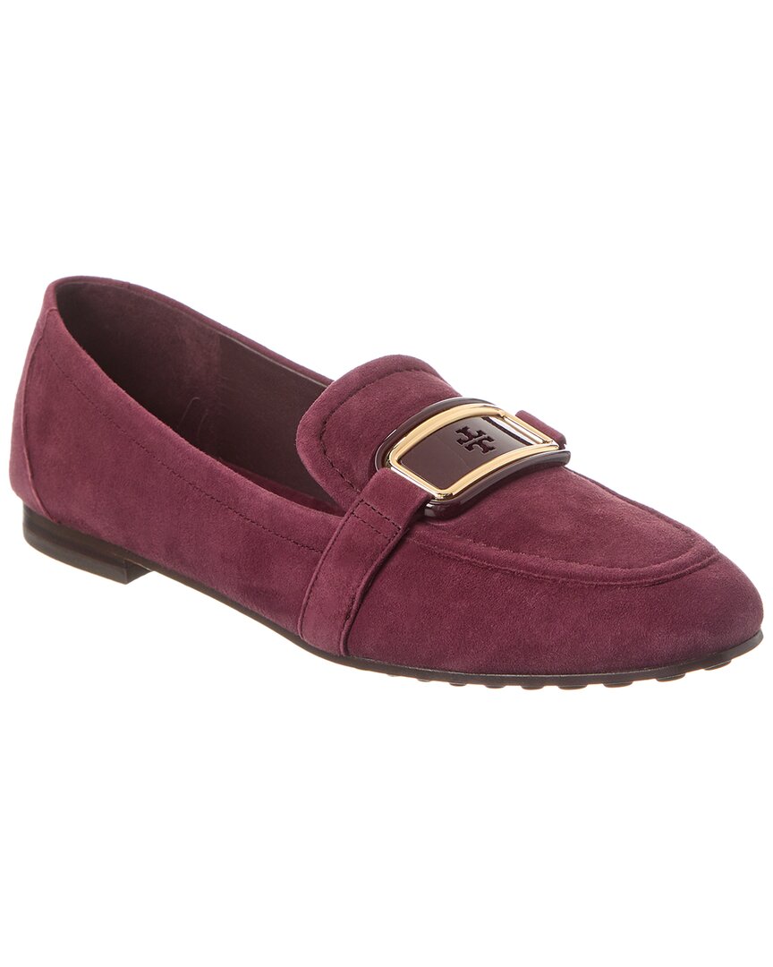 Tory Burch Georgia Suede Loafer In Purple