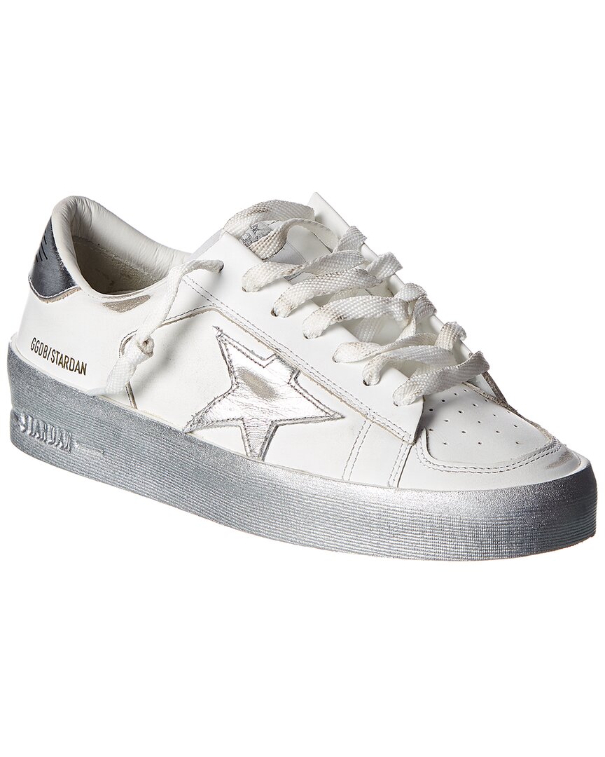 Shop Golden Goose Stardan Leather Sneaker