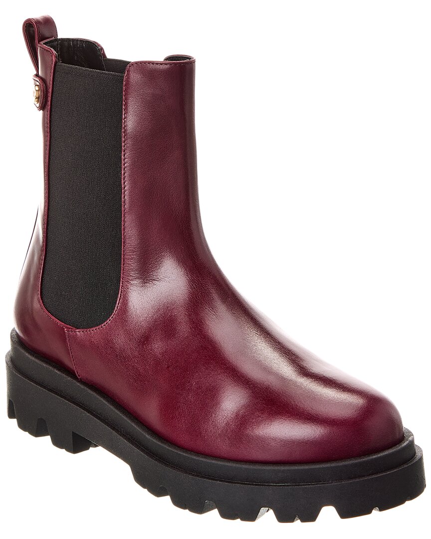 Bruno Magli Alma Lug Chelsea Boot In Red