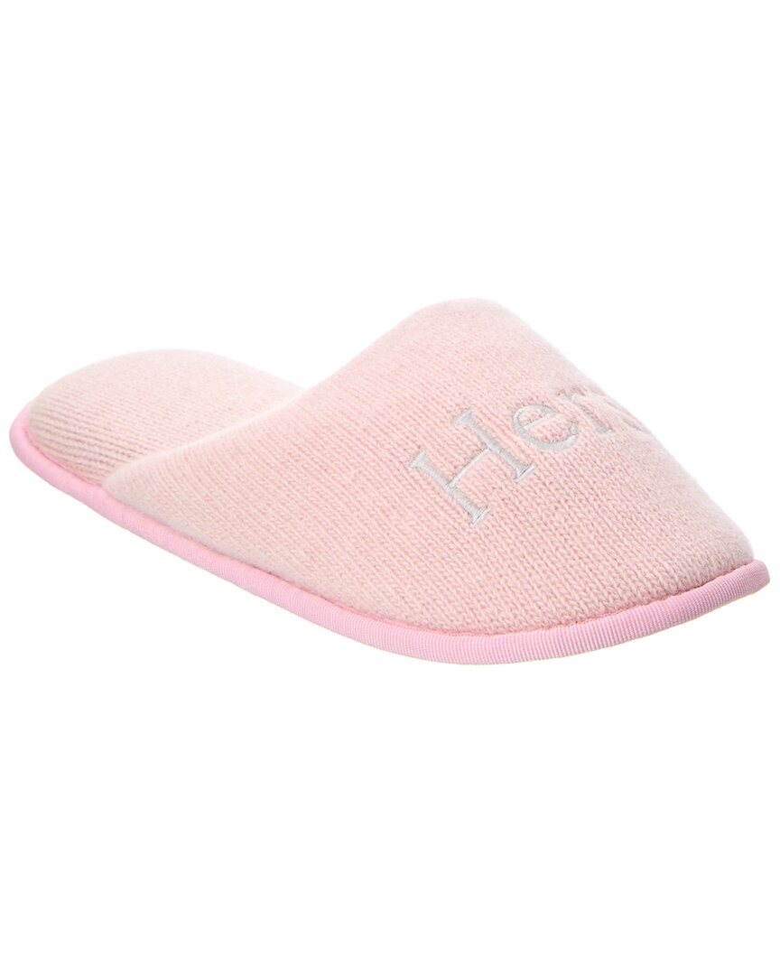 Portolano Ladies Slippers With Embroidery Hers In Pink