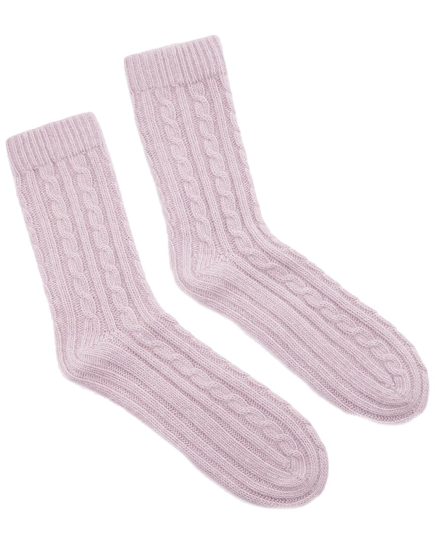 Portolano Ladies Chunky Socks With Rows Of Cables