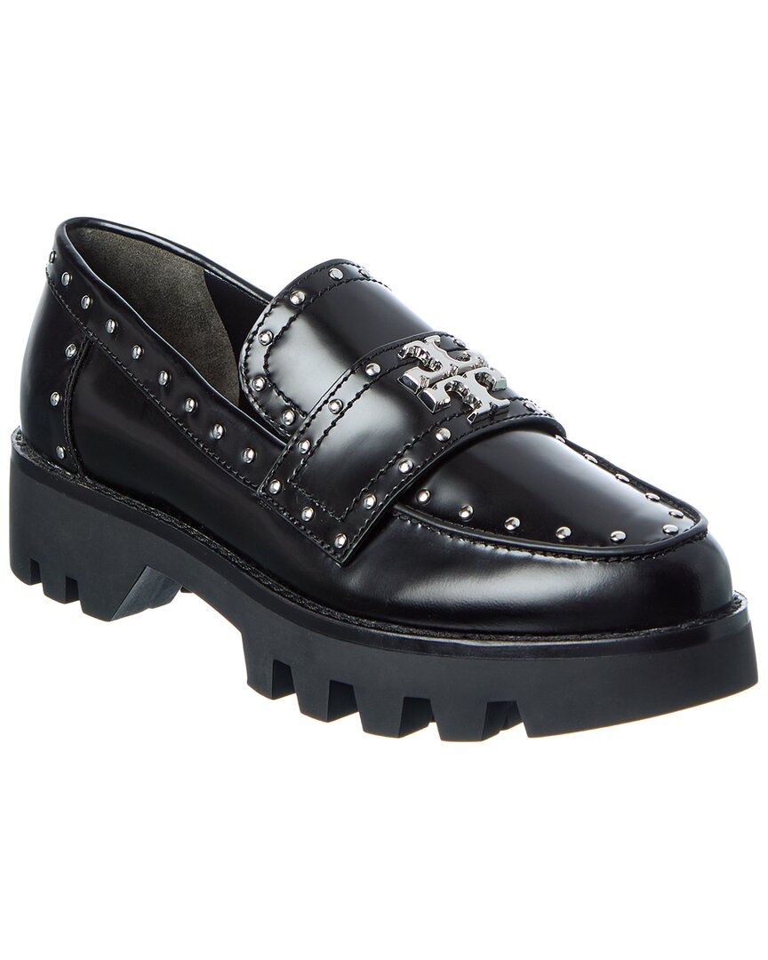 Tory Burch Mini Everly Chunky Leather Loafer In Black
