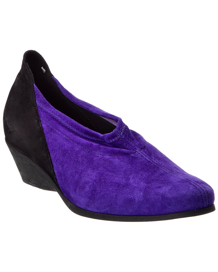Arche Ola Suede Slip-on In Blue