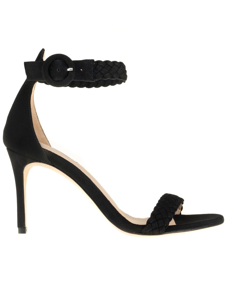 L Agence L'agence Larissa Suede & Leather Sandal In Black