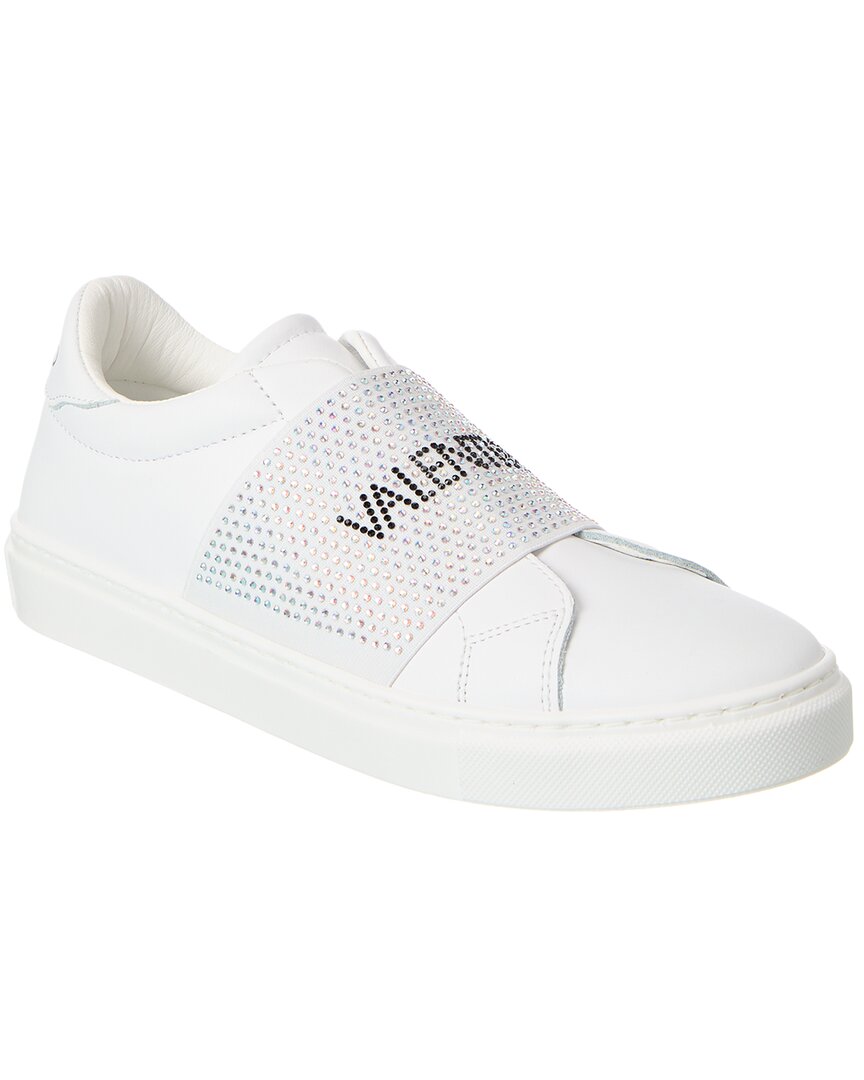 Valentino By Mario Valentino Maya Leather Sneaker In White