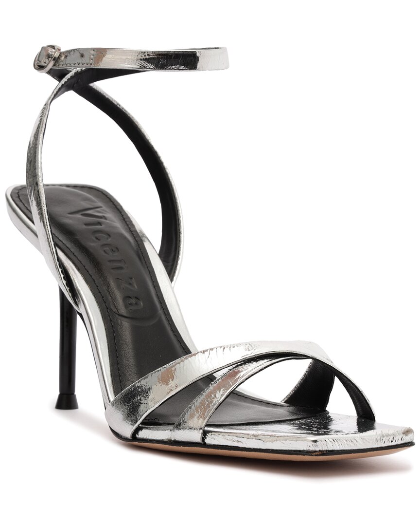Vicenza Laucala Leather Sandal In Silver