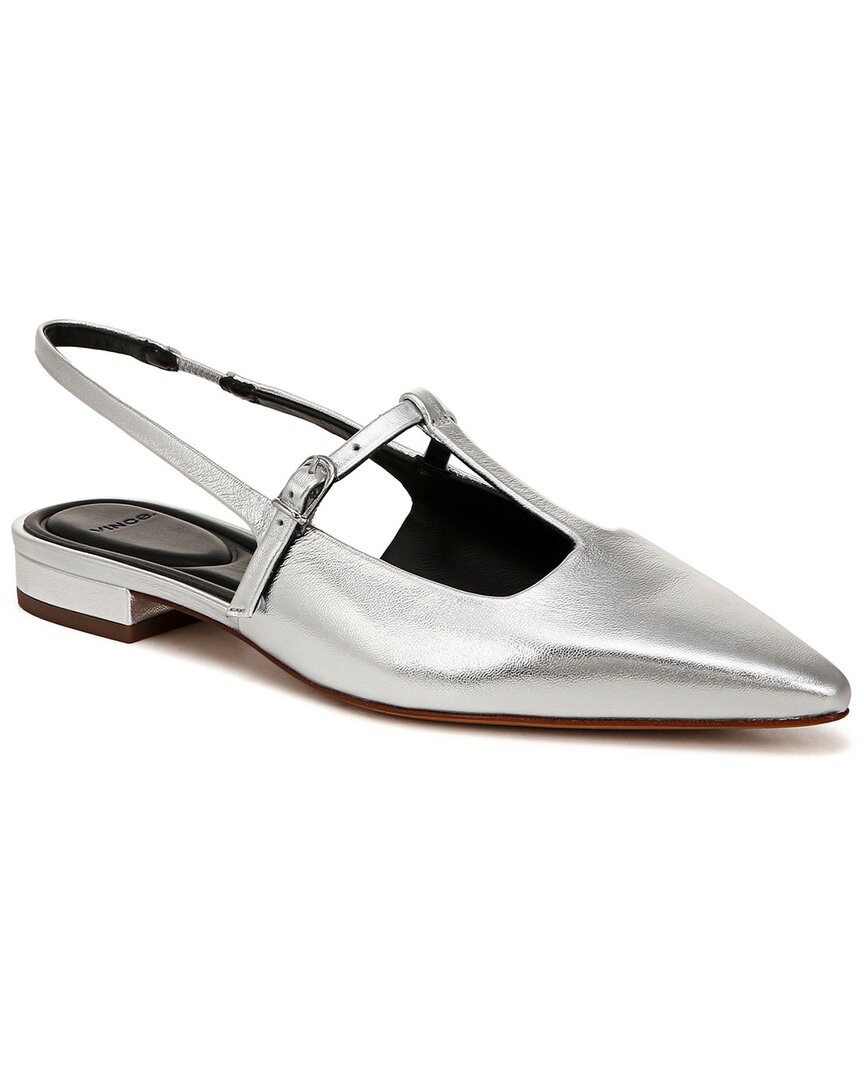 Vince Lliana Metallic T-strap Ballerina Flats