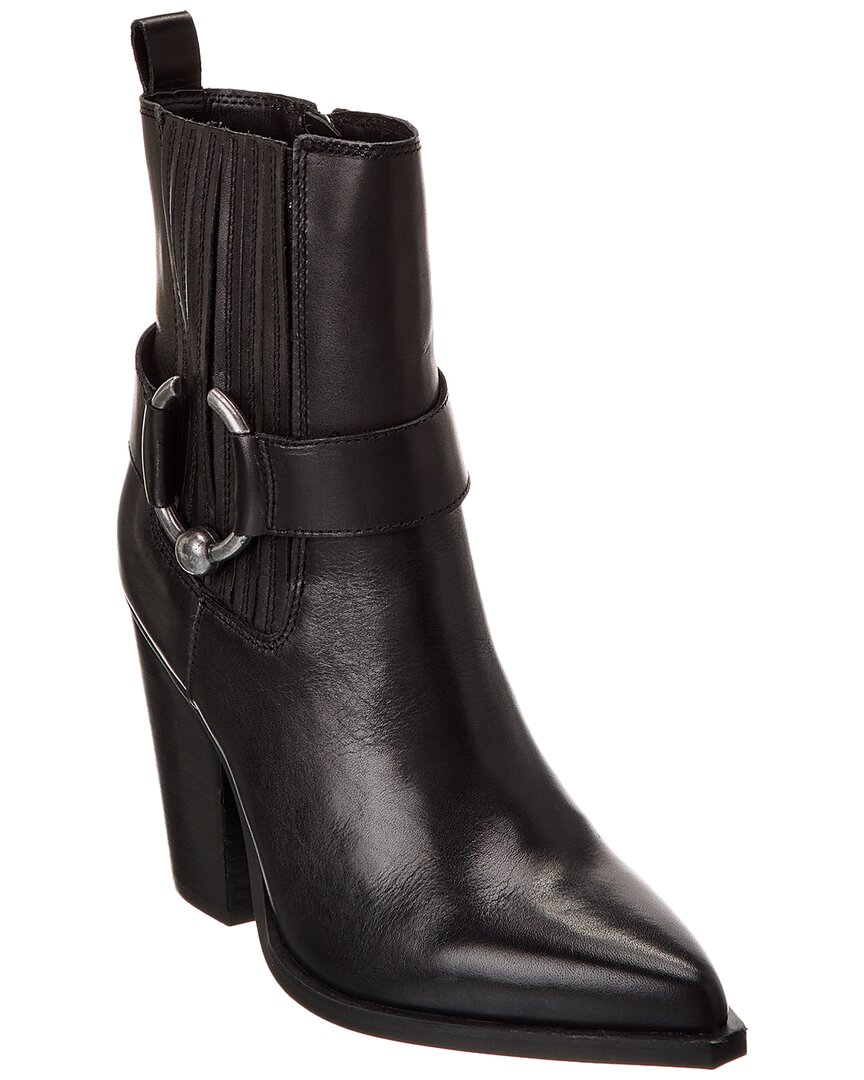 Steve Madden Lakelynn Leather Boot In Black