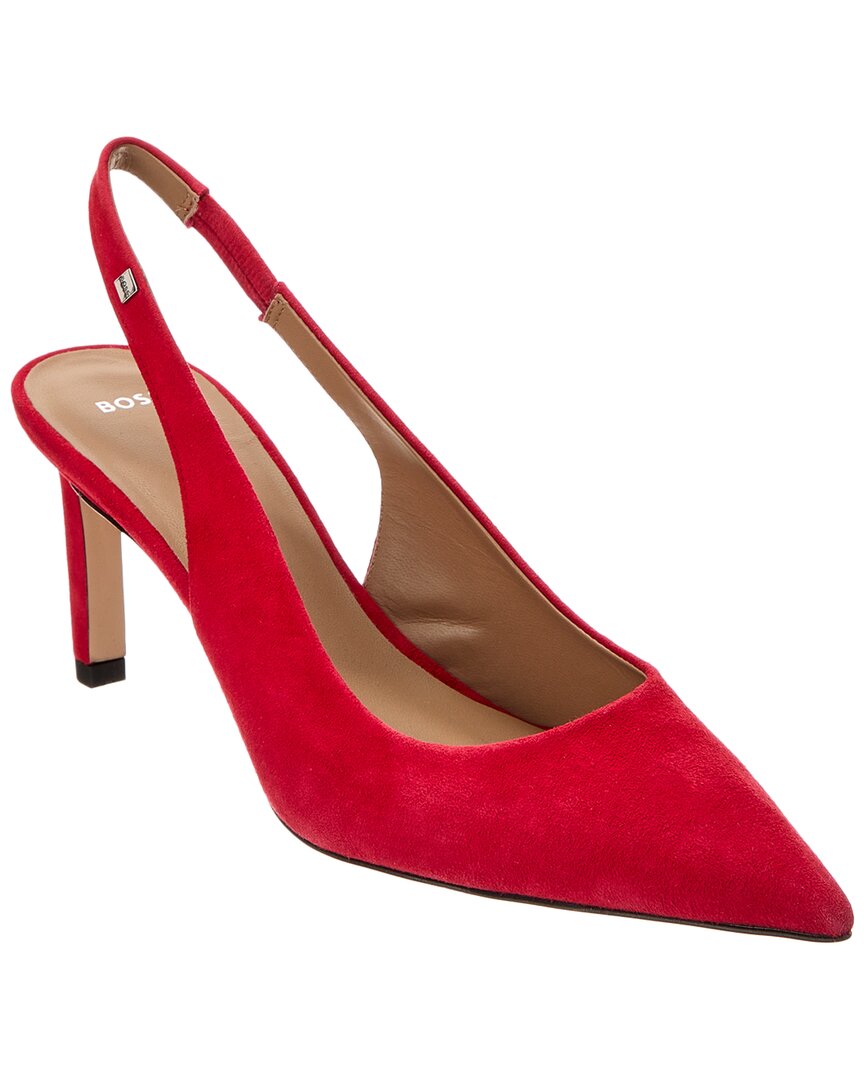 HUGO BOSS HUGO BOSS JANET SUEDE SLINGBACK PUMP