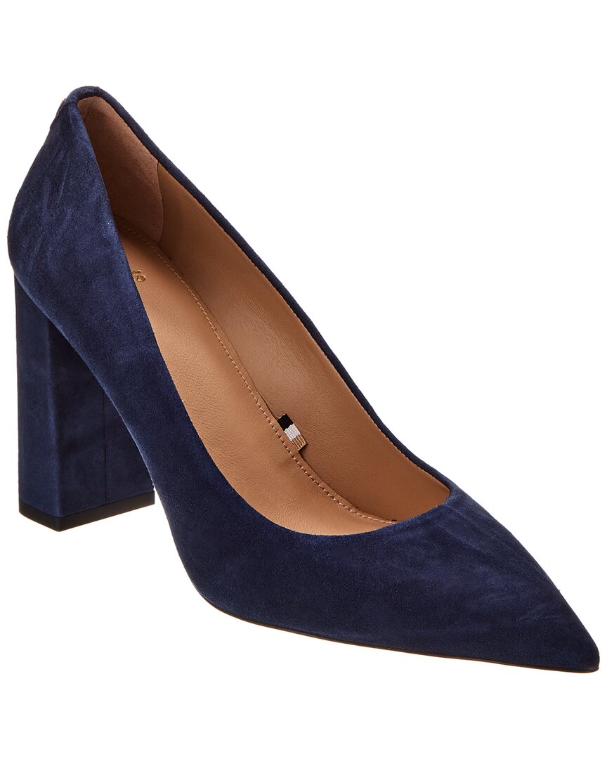 Hugo Boss Janet Suede Pump In Blue