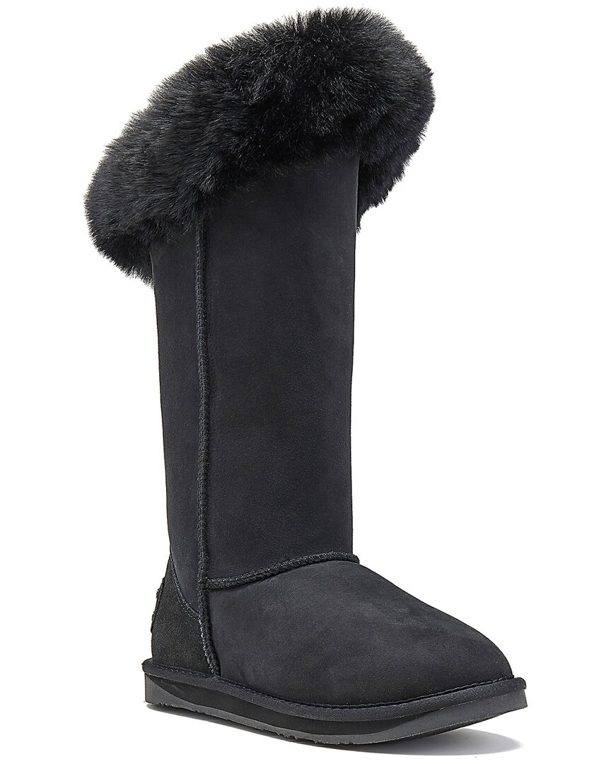 Australia Luxe Collective Foxy Tall Suede Boot In Black