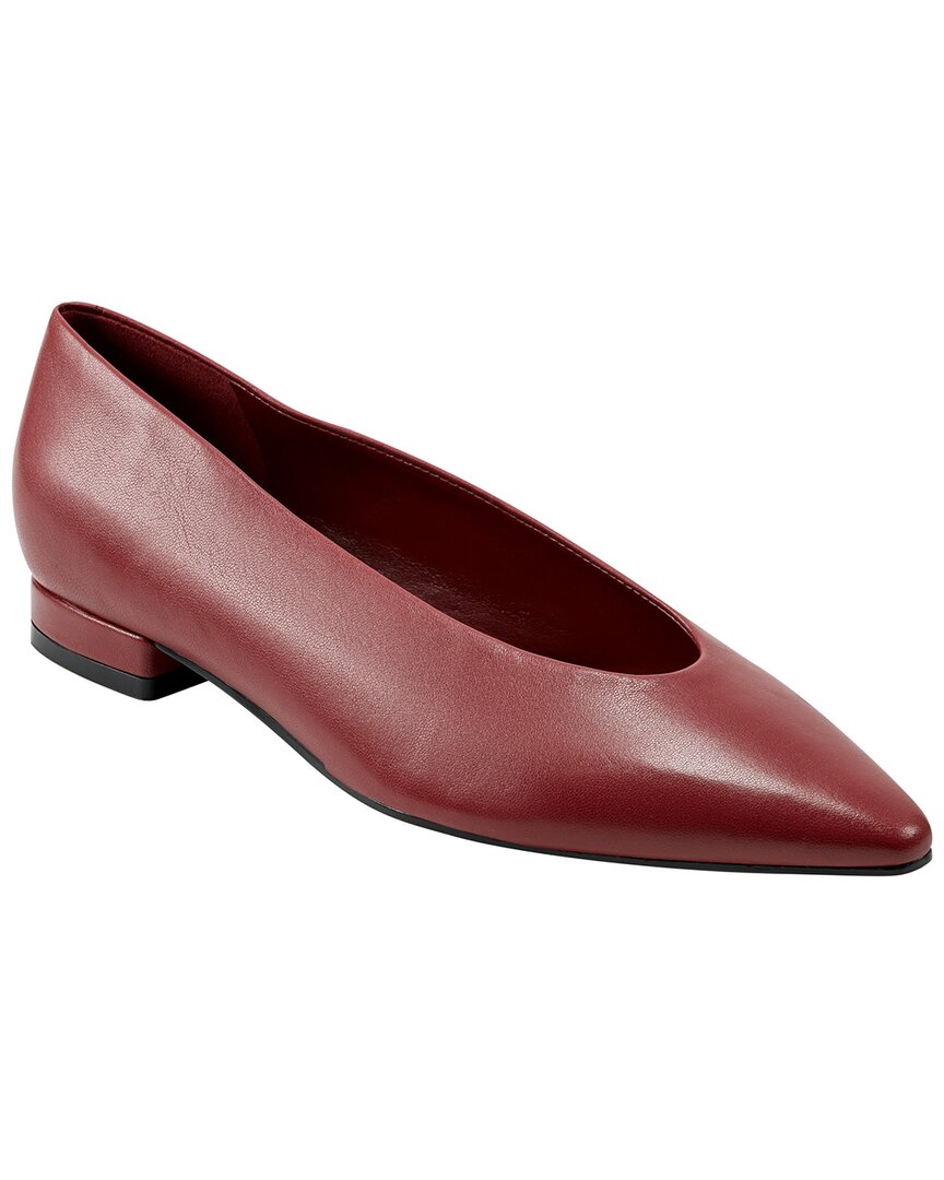 Marc Fisher Ltd Gunner Pointed Toe Flat In Red