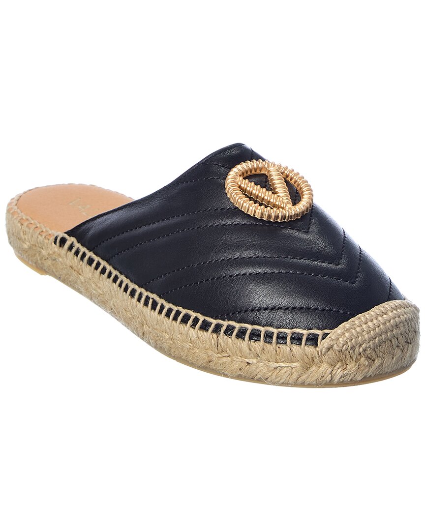 VALENTINO BY MARIO VALENTINO CLARA LEATHER ESPADRILLE