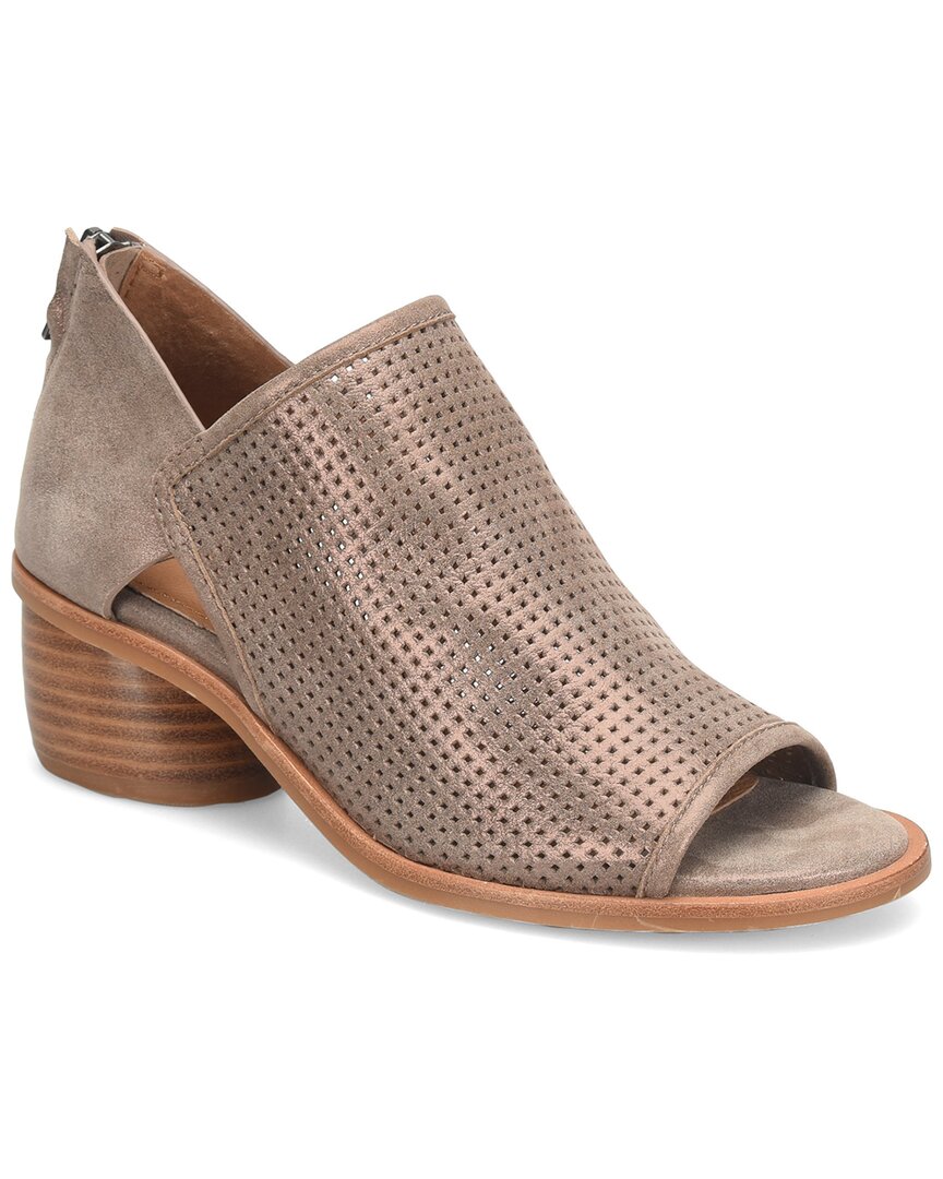 Söfft Women's Carleigh Peep Toe Stack Heel Sandal In Coffee