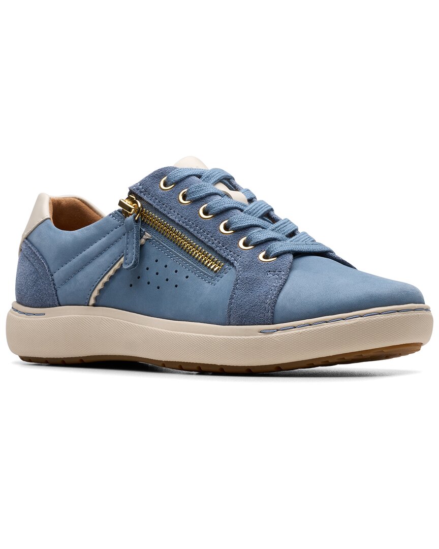 Clarks Nalle Zen Nubuck Sneaker In Blue