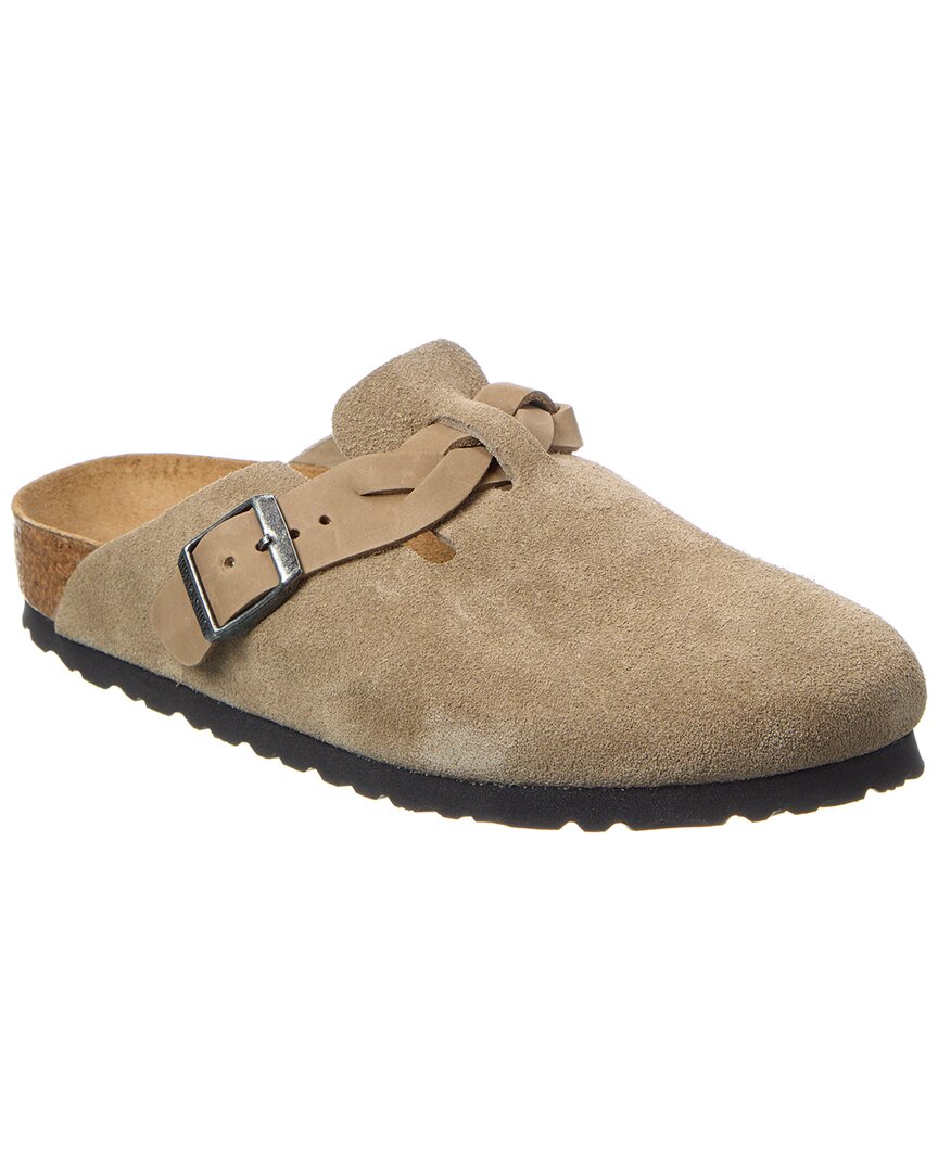 Birkenstock Boston Braided Narrow Suede Clog