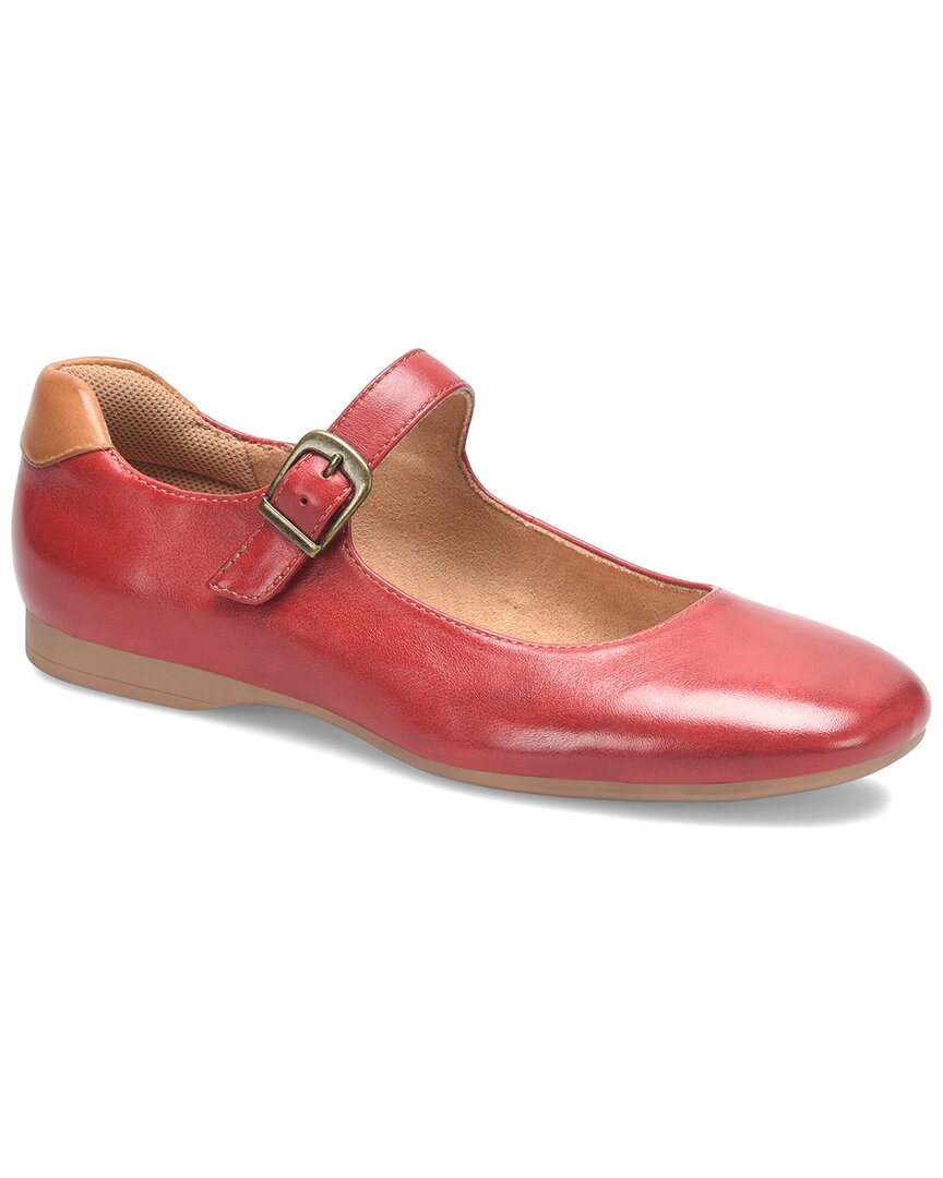 Comfortiva Kaylee Mary Jane Flat In Red