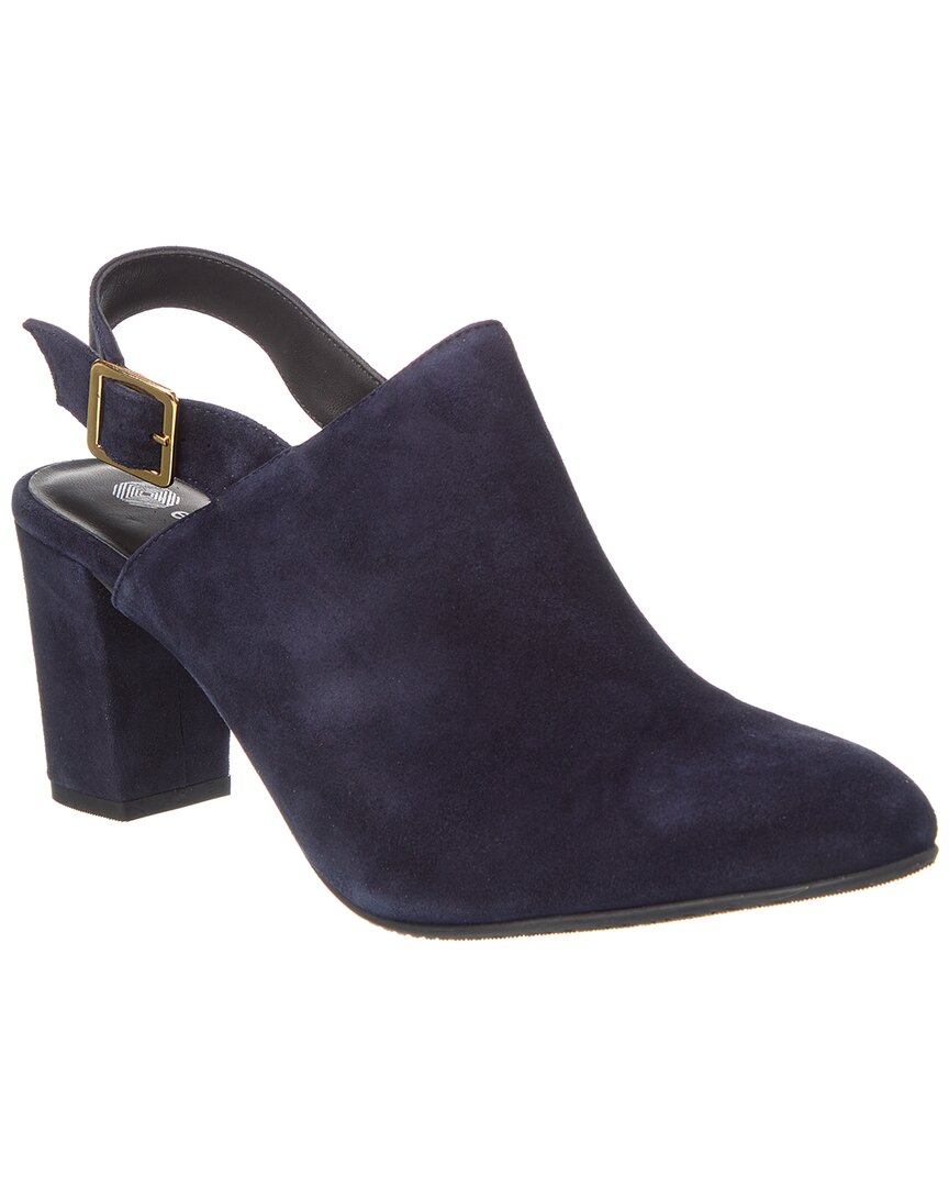 Eric Michael Blanche Suede Slingback Pump In Blue