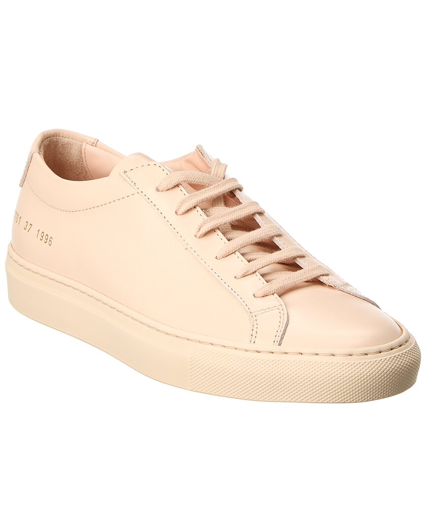Common Projects Original Achilles Leather Sneakers In Orange
