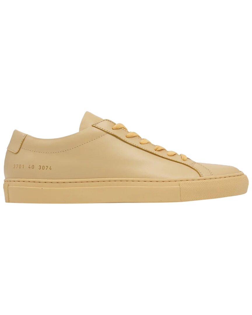 Common Projects Original Achilles Leather Sneaker In Yellow