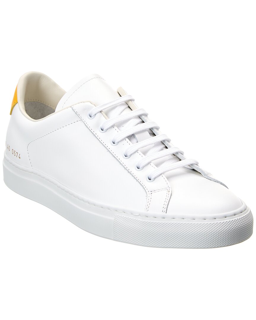 Common Projects Retro Low Leather Sneaker In White