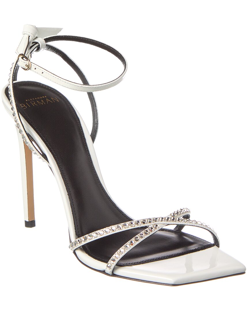 Alexandre Birman Skye 100 Patent Sandal In White
