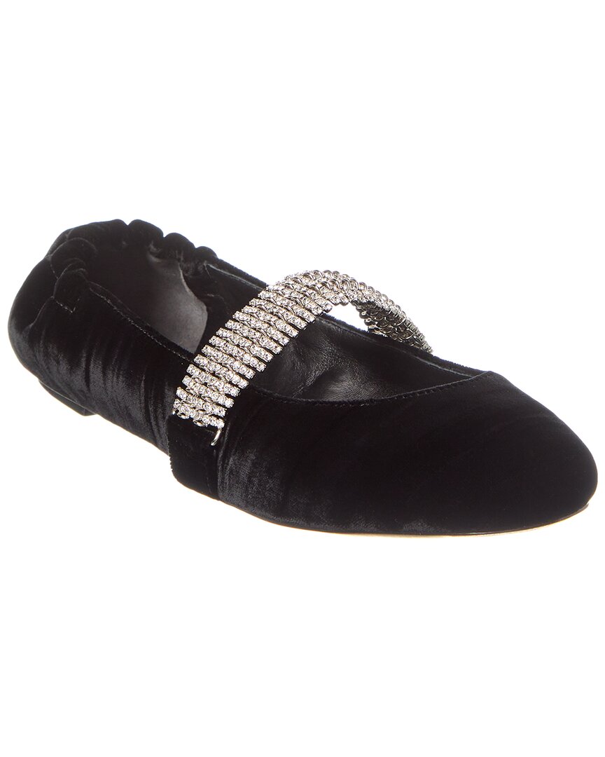 Alexandre Birman Camila Ballerina Flats Black 38 In Black
