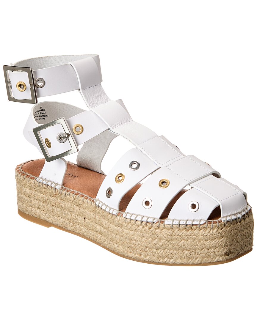 Shop Free People Gable Glad Platform Espadrille Sandal In White