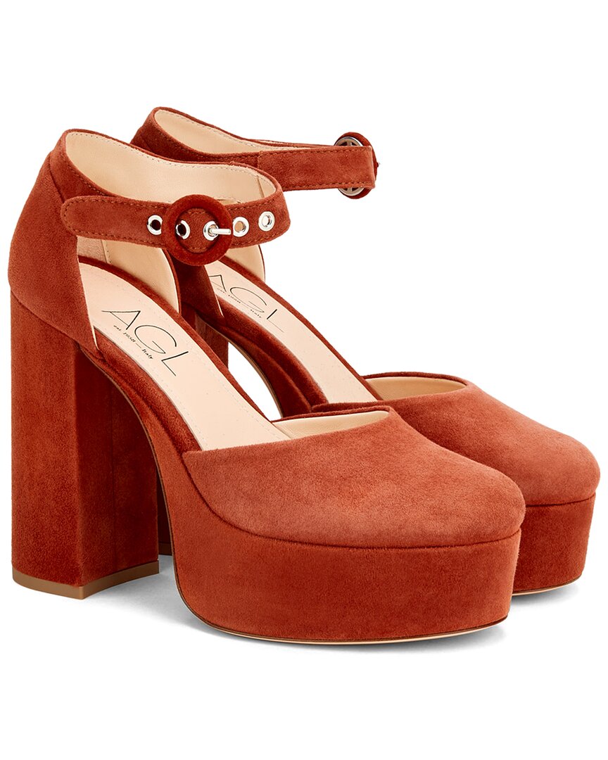 Agl Attilio Giusti Leombruni Agl Pam Suede D'orsay Pump