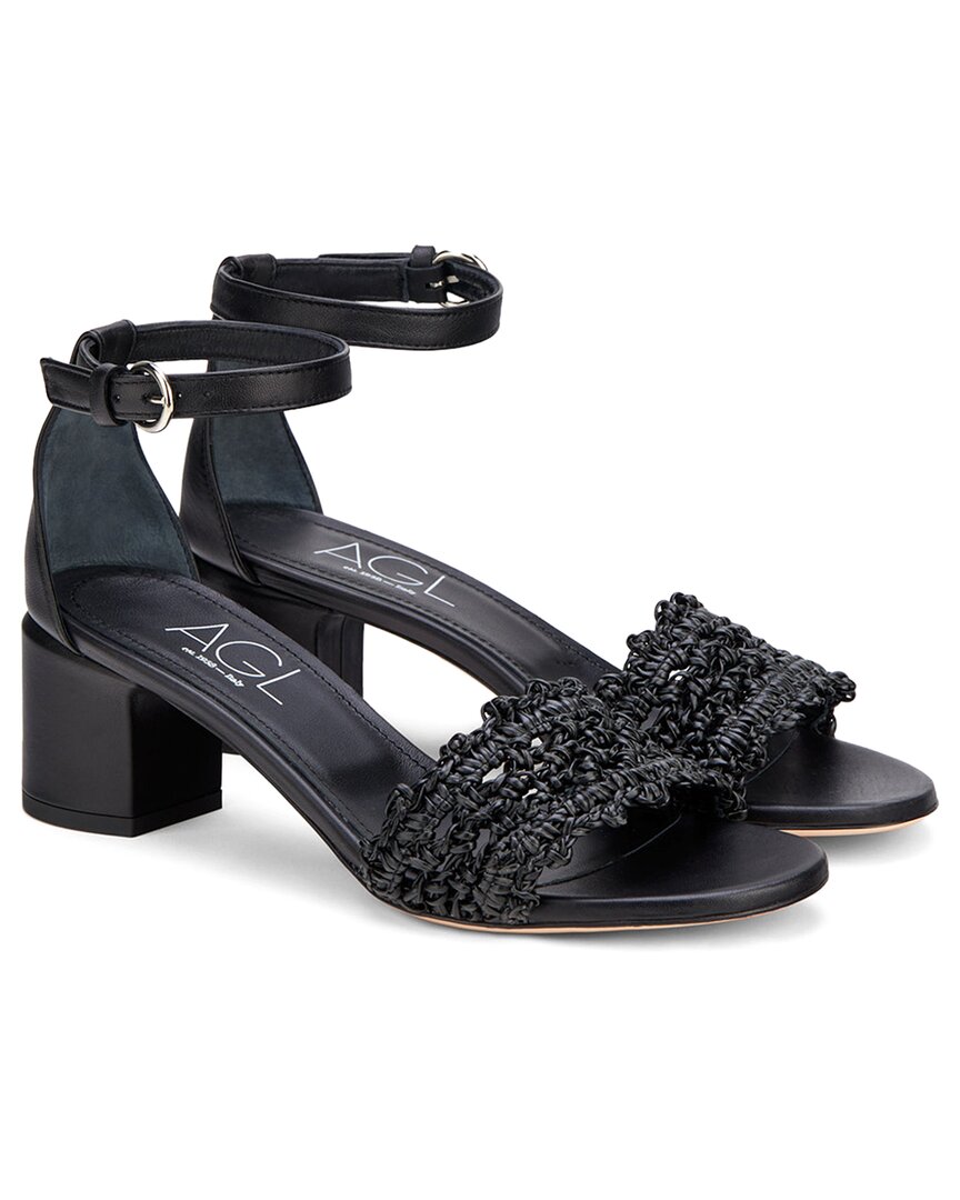 Agl Attilio Giusti Leombruni Agl Crochet Leather Sandal