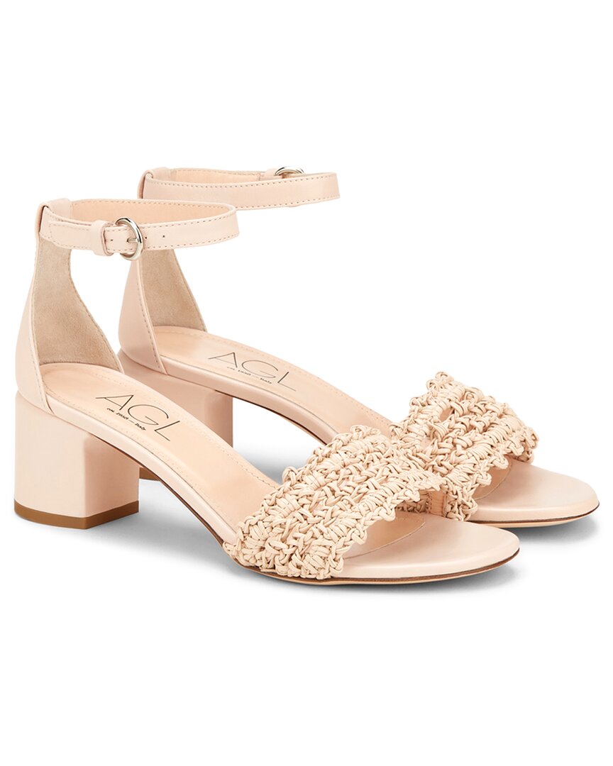 Agl Attilio Giusti Leombruni Agl Crochet Leather Sandal