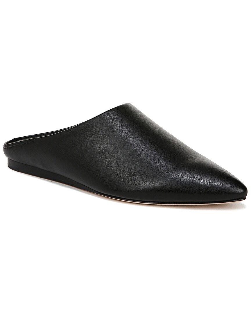 Vince Cay Slip On-b Leather Mule In Black