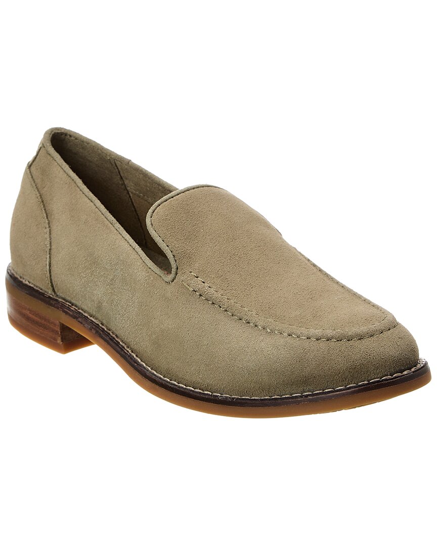 Shop Sperry Fairpoint Suede Loafer In Green