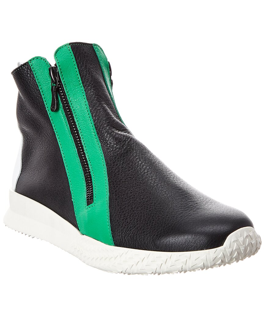 Arche Andmad Leather Sneaker In Black