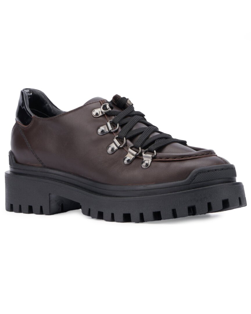 Aquatalia Claudina Weatherproof Leather Oxford In Brown