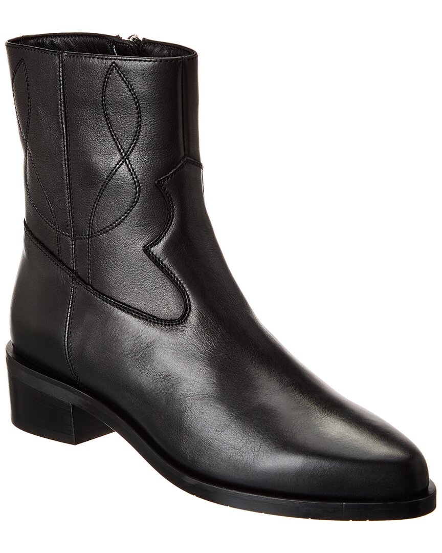 Aquatalia Gaetanna Weatherproof Leather Boot In Black