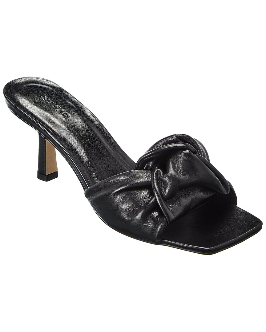 Shop By Far Lana Leather Sandal In Black