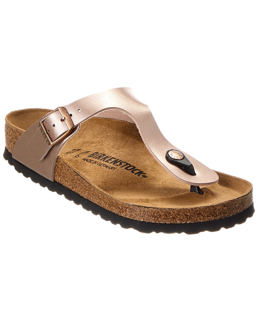 Birkenstock Gizeh Birko-flor Flip Flop In Metallic