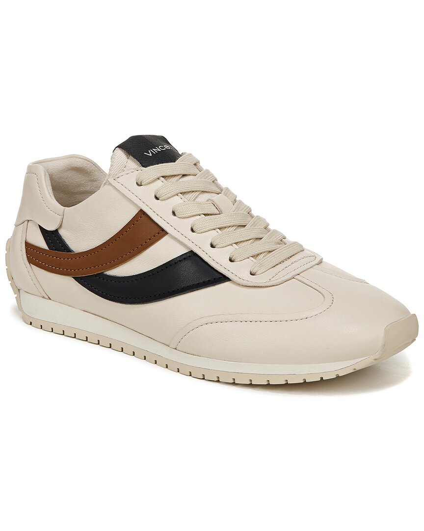 Vince Oasis Colorblock Leather Retro Sneakers In Beige